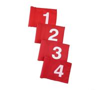 4 bandiere verdi da golf, 1-4 bandierine da golf staccabili numerate con design a mini pin per una rapida installazione