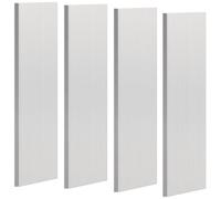 4 barre piatte quadrate in alluminio, 3 mm di spessore x 2,5 cm di larghezza x 30,5 cm di lunghezza, piastra multiuso 6061, T6511 solido nuovo MLL, per lavori artigianali, ricoperti con pellicola
