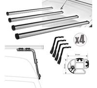 4 BARRE PORTATUTTO PROFESSIONAL ALLUMINIO NORDRIVE CITROEN C35 DAL 1974 IN POI