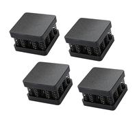4 basi quadrate per assorbimento degli urti per attrezzatura fotografica e trasmissione, resistente, capacità di 99,8 kg, supporto antiurto silenzioso
