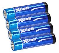 4 batterie AAA Micro Super alcaline XCell 4 pellicole LR03, ideali per l'alimentazione di dispositivi di uso quotidiano (4)