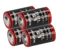 4 batterie al litio da 3,6 V, LS 14250-1/2 AA ER14250 Li-SOCl2 LS14250 (4 pezzi)