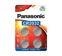 4 batterie al litio Panasonic CR2032 a bottone da 3 V