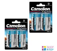 4 Batterie Alcaline Camelion D Digi Lr20 Am1 Mn1300 E95 1.5V 2Bl NUOVE