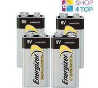 4 Batterie Alkaline Energizer 6LR61 9V Industrial E Block 6AM6 MN1604 EN22 NUOVE