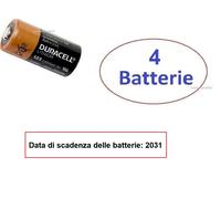 4 batterie bulk DURACELL CR123 DL123 CR17345 LITIO 3V