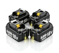 4 batterie di ricambio BL1830 da 18 V, 8000 mAh, per batteria Makita da 18 | BL1850, BL1850B, BL1830, BL1860B, BL1845, BL1835, BL1815, 194205-3, LXT-400, BL1860