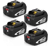 4 batterie di ricambio da 18 V per Makita BL1860B BL1860 BL1850B BL1850 BL1840B BL1840 BL1830B BL1830 BL1820 BL1815 BL1825 BL1835 BL1845 con LED Anzeige