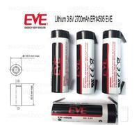4 batterie EVE ER14505 CNR Pila 14500 3,6V Li-SOCl2 2700mAh lamelle a Saldare