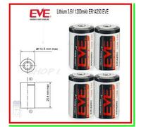 Eve Home Pile EVE 14250 3,6V Li-SoCl2 1/2 AA Mezza Stilo 1200mAh Confezione 10 STD Allarme
