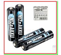 ANS NIZN 4XAAA - Batteria NiZN, AAA (micro), 550 mAh, confezione da 4