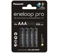 4 Batterie Ricaricabili Panasonic Eneloop Pro Aaa Hr03 4Bl 1.2V 930Mah