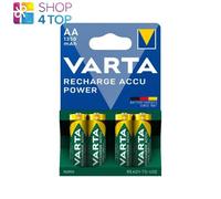 4 Batterie Ricaricabili Varta Accu Power 1350Mah NIMH 1.2V HR6 4Bl NUOVE