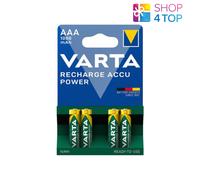 4 Batterie Ricaricabili Varta Accu Power AAA HR03 1.2V 1000mAh NIMH Micro NUOVE