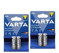 4 Batterie Varta Ultra Lithium AA LR6 1.5V FR14505 Mignon High Power