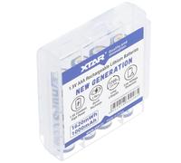 4 batterie XTAR AAA Micro LR03, agli ioni di litio, 1,5 V, 1000 mAh, 1620 mWh, ricaricabili con indicatore LED, con scatola di immagazzinaggio