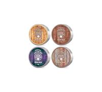 4 Beard Balm Variety Pack (1oz Each)- Sandalwood, Pine & Cedar, Bay Rum, Clary Sage- Styles, Strengthens & Softens Beards & Mustaches - Leave in Condi