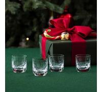 4 Bicchieri Bicchierini Amaro Shot Cristallo Villeroy e Boch Natale Natalizio