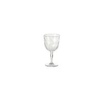 OMADA Design 4 Calici da Vino in acrilico, Infrangibili, idonei utilizzo all'aperto e in lavastoviglie, Made in Italy, Linea Diamond, Trasparente