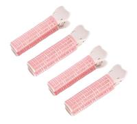 4 bigodini per capelli rosa con clip per volumizzare frangia e riccioli - accessori per lo styling dei capelli fai da te e clip volumizzanti per capelli, strumenti per lo styling e apparecchi