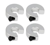 4 binari lineari SBR12, anello di bloccaggio lineare per SBR12, SBR16, SBR20, guide lineari, parti CNC con vite di regolazione per macchine per stampanti 3D fai da te (confezione da 4)