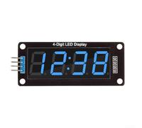 4 Bit TM1637 RGB Digital LED Clock Display per Arduino con interfaccia di controllo semplice (blu)