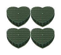 4 Blocchi di Gommapiuma Floreale un Forma di Cuore Fiore Verde Argilla Matt7930
