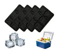4 blocchi refrigeranti per borsa termica, mini mattonelle refrigeranti piccole, 18 x 11,5 cm, in gel per il pranzo e il frigorifero, cuscinetti refrigeranti riutilizzabili e elementi refrigeranti per