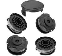 4 bobine+1 coperture,Bobina di ricambio per tagliabordi,Decespugliatore,Bobina di Ricambio,Compatibile con Bosch EasyGrassCut 23,26,18,18-230 modelli 23/26 SL,18V-26 e Universal GrassCut 18V-260