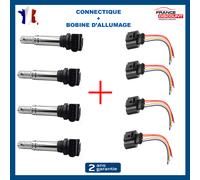 Renault Cognac Kit da 4 Bobine Accensione con Fascio per Audi 1.2/1.4 TSI e 1.6 FSI