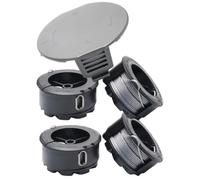 4 Bobine di Filo di Ricambio con 1 Copertura per Decespugliatore Tagliabordi, Compatibile con Bosch UniversalGrasscut 18-26 18-260, Accessorio per Tagliaerba a Filo