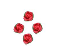 4 Boccioli di cialda ostia rossi per decorazione