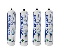 4 Bombole CO2 600 gr usa e getta Watergas con attacco M11x1 per acqua frizzan...