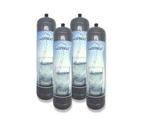 4 BOMBOLE CO2 E290 600 Grammi MONOUSO ALIMENTARE GASATORE ACQUA FRIZZANTE M11X1