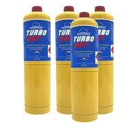 4 BOMBOLE GAS CARTUCCIA TURBO MAP GAS 400 gr ATTACCO CGA600 TURBO SET 110 200