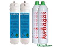 4 BOMBOLE OSSIGENO DA 1 L 110 BAR 2 BOMBOLE TURBOGAS 450 GR 30 BAR SALDATURA