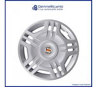 4 BORCHIE- SERIE 4 COPRICERCHI COPPE RUOTA 14" PER FIAT PUNTO 03-> ROSSO