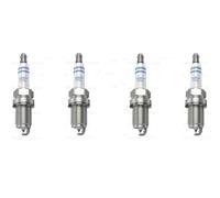 4 Bosch Candele FR5KPP332S per Audi A3 A4 Seat Leon Skoda Octavia VW Golf VI