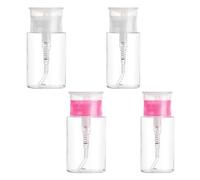 4 bottiglie da spremere trasparenti da 100 ml/150 ml, con contenitore per liquido Flip Top, contenitori ricaricabili per lozioni, trucco.