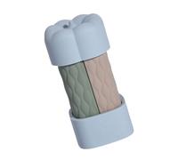 4 bottiglie da viaggio da 59 ml, in silicone, a prova di perdite, ricaricabili, per shampoo, balsamo, lozioni, approvate TSA, blu