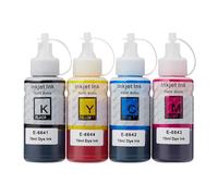 4 Bottiglie di Inchiostro (Set) per Epson EcoTank ET-2550, ET-16500, L210, L355