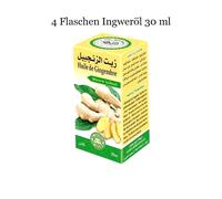 4 Bottiglie Olio di Zenzero Naturale Pelle + Capello Cura Eterico