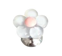 4 bottoni a forma di fiore per WC a forma di fiore, adesivo a forma di fiore, pulsante per sciacquone, facile da installare, decorazione unica e multiuso