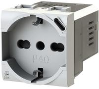 4 BOX P40 USB 3.0A PER BTICINO LIVINGLIGH BIANCA P40 USB3.0 - PRESA ELETTRICA SC