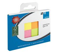 4 brilliant coloured blocks measuring 40 x 50 mm arranged on a cardboard card, 1