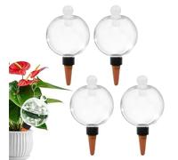 4 bulbi d'acqua con coperchio trasparente automatico | Bulbi d'acqua per piante da appartamento - per la cura dei fiori, la crescita, la casa, il giardino, l'esterno, la terrazza, i viaggi