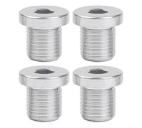 4 bulloni M10 per deragliatore posteriore della bicicletta, in lega di alluminio, colore argento, M10 x P1.0, lunghezza 13,8 mm