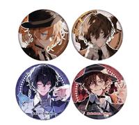 4 Bungo Strays Dogs Pins Badge 58MM Distintivo Anime Pins Carino Dazai Chuuya Cosplay Accessori Toys