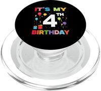 4 Camicia per quattro compleanni per ragazzo o ragazza bambini È il mio quarto compleanno PopSockets PopGrip per MagSafe