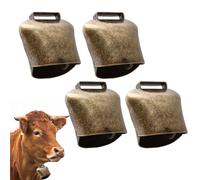 4 campanelle di mucca, campanella di capra antica clip decorazione sospesa, mini campanella di capra campana da appendere decorazione fai da te per capra, mucca, cavallo e altre campane animali